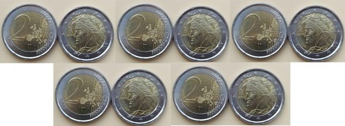 Italy pcs 2 - euro, 2002