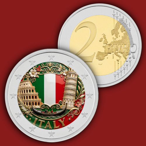 Italy euro colored - italy,