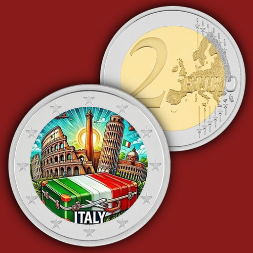 Italy euro coloured - -,
